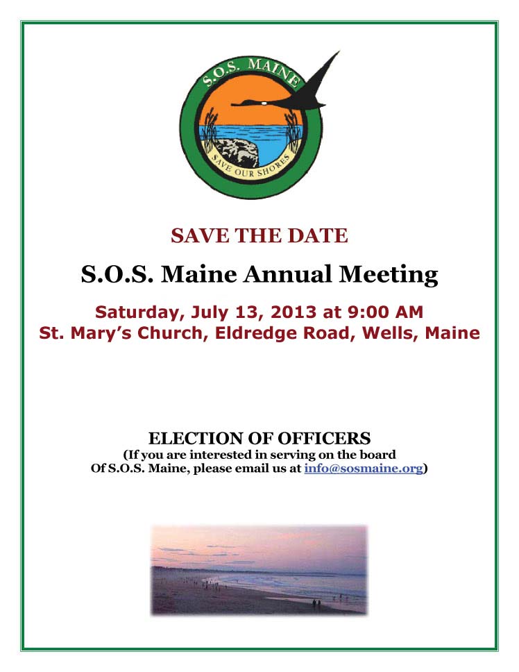 2013 Annual Meeting SOS Maine