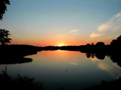 Sunrise Over Drakes Island Marsh Area