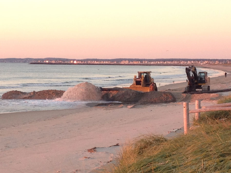 Wells Harbor Dredge Begins